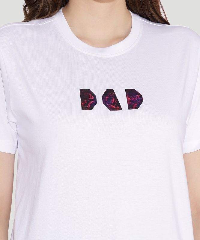 Women's White Solid Half Sleeves Regular Fit T-Shirt